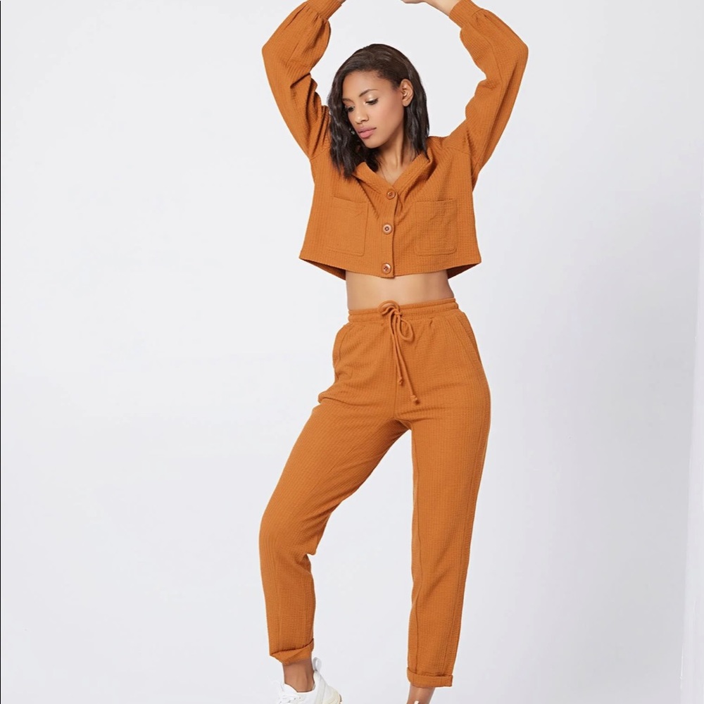 worn once Lspace jogger and cropped sweater
